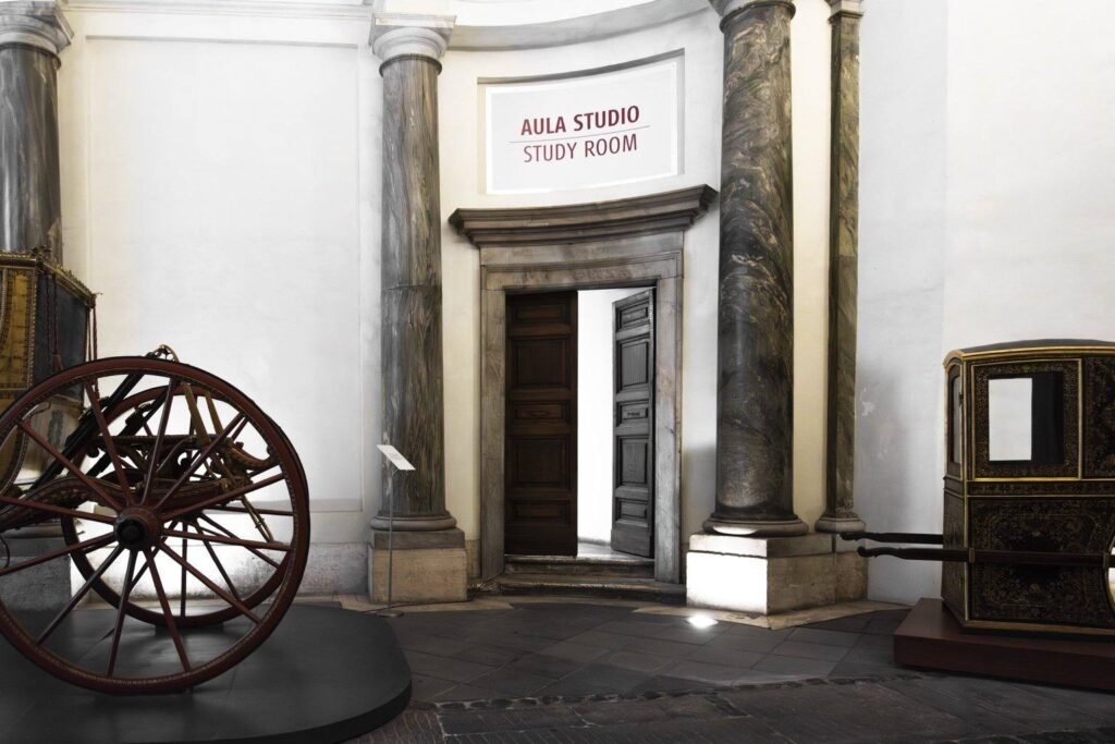 Ingresso all’aula studio all’interno del Museo di Roma