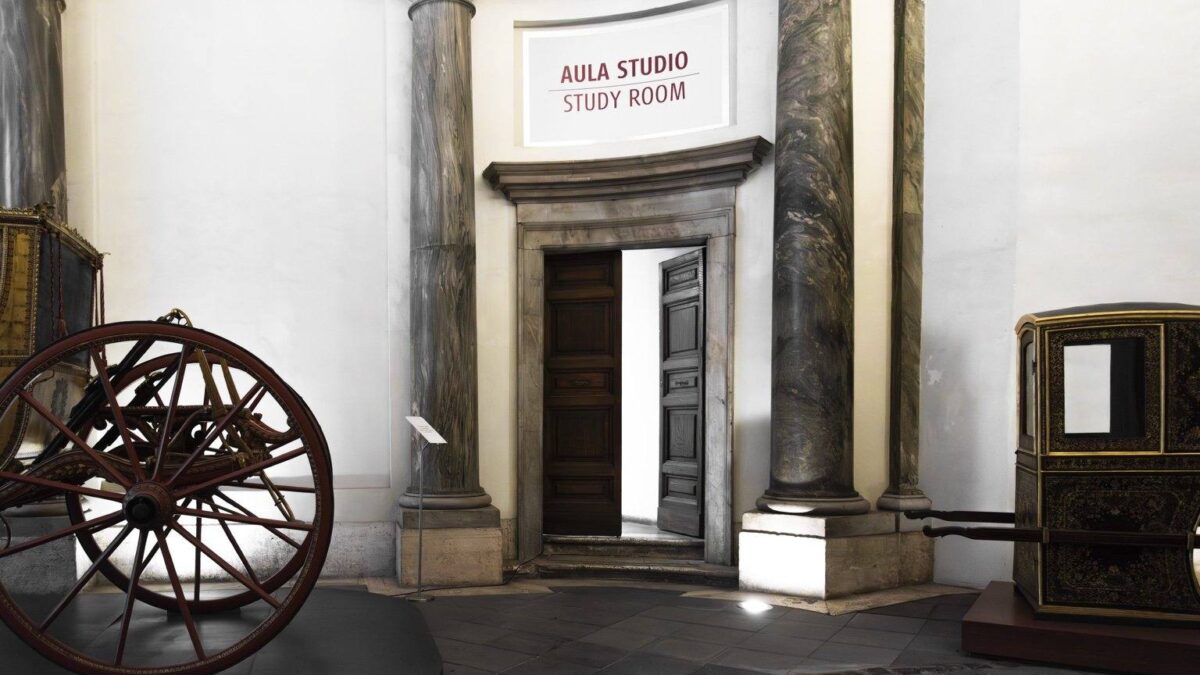 Ingresso all’aula studio all’interno del Museo di Roma
